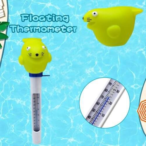 Cartoon Animal Seal Outdoor Indoor Swimming Pool Floating Thermometer Spas Jacuzzis Pond Hot Tub Temperature Meter