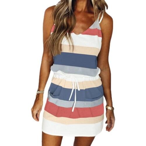 Stripe Color Summer Autumn Dress Women 2021 Sexy Short Sleeve Elastic Bodycon Bandage Dress Short Pleated Party Dresses M-3XL