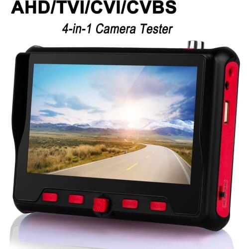 4.3 Inch HD CCTV Tester Monitor CVBS AHD CVI TVI Camera Tester 8MP 5MP 2MP 720P UTP Cable Tester PTZ UTC 12V Output