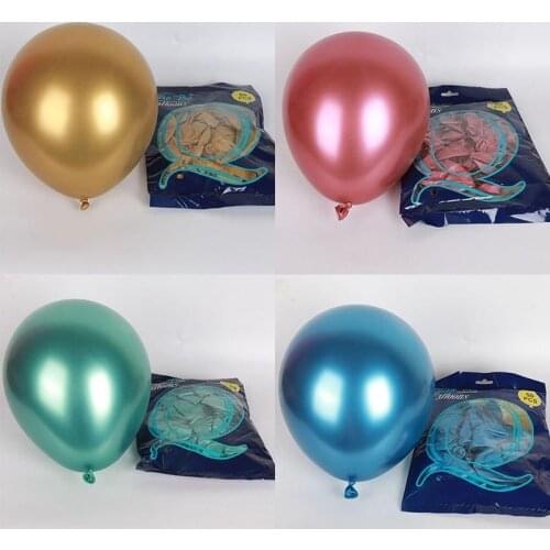5 10 12 18 Inch Metallic Latex Balloons Helium Globos for DIY Balloon Kit Garland Happy Birthday Wedding Party Decorations