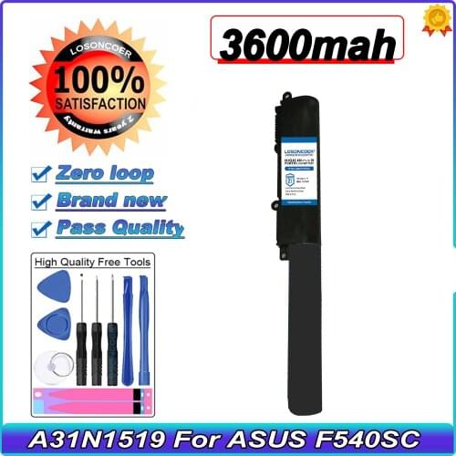 A31N1519 Laptop Battery For ASUS F540SC X540LJ F540UP7200 X540S R540L X540SA R540LA X540SC R540LJ 3CELLS F540UP7200 X540S R540L