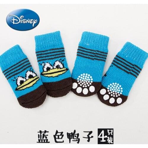 Disney Dog Socks Pet Dog Socks Shoes Foot Cover Cat Shoes Teddy Anti-scratch Anti-slip and Dirt-resistant Small Dogs Dog Plate