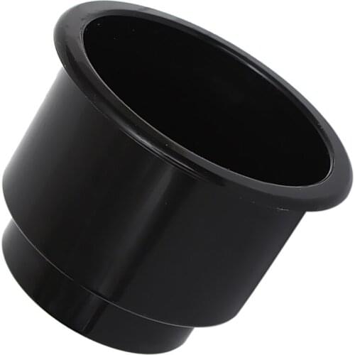Black Center Hole Recessed Cup Drink Holder for Marine Boat Car RV Install almost anywhere on boat game table sofa cars and RV
