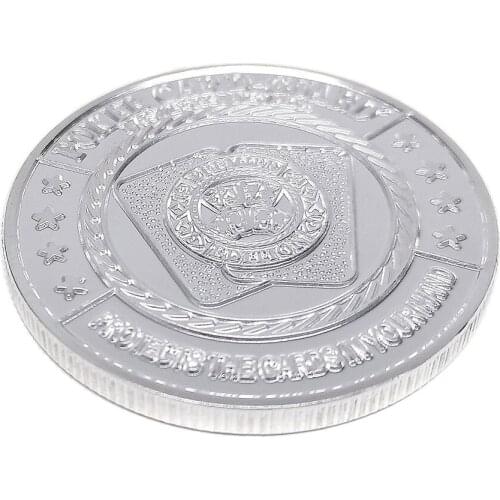 1pc Poker Chips Lucky Coin Metal Banker Coins Press Card Texas Hold'em