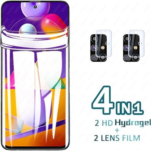Screen Protector Hydrogel Film For Samsung Galaxy M31s Full Cover Protective Film for samsung m31 s m 31s M317 camera lens Glass