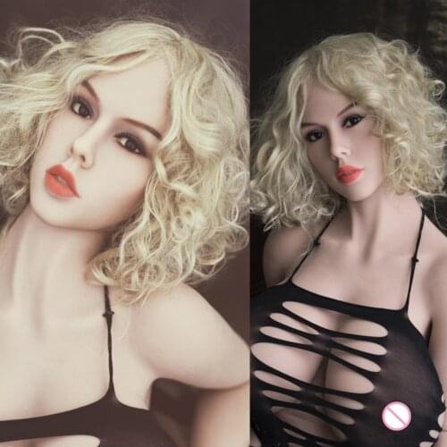 Hot Sexy Real Sex Dolls Head Pretty European women Head for Big Breasts/Huge Chest Doll