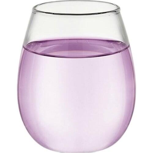 Creative O model milk and coffee cup Hand-made anti-scalding transparent glass Breakfast cup heat-resistant borosilicate glass