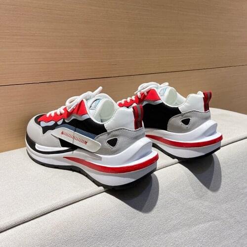 Platform Sneakers Women Vulcanized Shoes Luxury Designer Thick Bottom Ladies Sport Trainers Chunky Sneakers Women Basket Femme