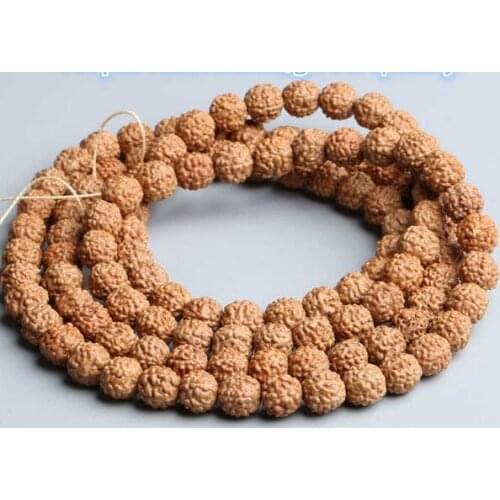 Wholesale Real Nepal Rudraksh Bodhi Seeds Beads 108 beads strand