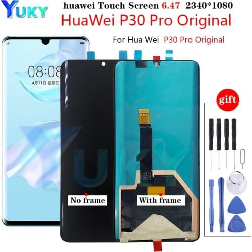Original Display for Huawei p30 Pro LCD Display Touch Screen Digitizer With Frame Huawei p30 Pro LCD VOG-L29 VOG-L09 VOG-L04 LCD