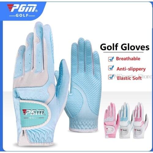 1 Pair Golf Women Gloves Left Hand Right Hand Gloves Ladies Golf Sports Non-Slip Breathable Mittens Bicycle Cycling Motorcycle