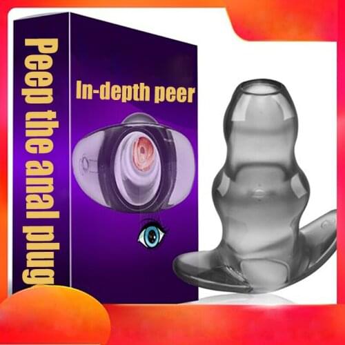 Hollow anal plug vaginal anal dilatation voyeurism sex toys male and female rear court flushing passion appliances SM props