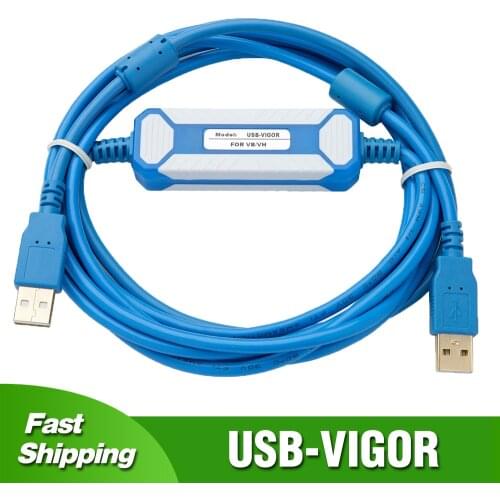USB-Vigor for Vigor VH VB M Series PLC Programming Cable USB to RS232 Data Download Line