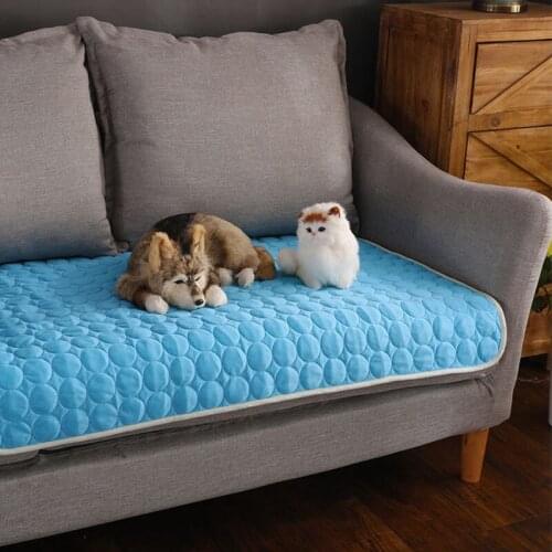 Simple Refreshing Multifunction Pet Sofa Cushion Protection Cushion Dog/Cat Pets Dog House Dog Beds Cool Cushion
