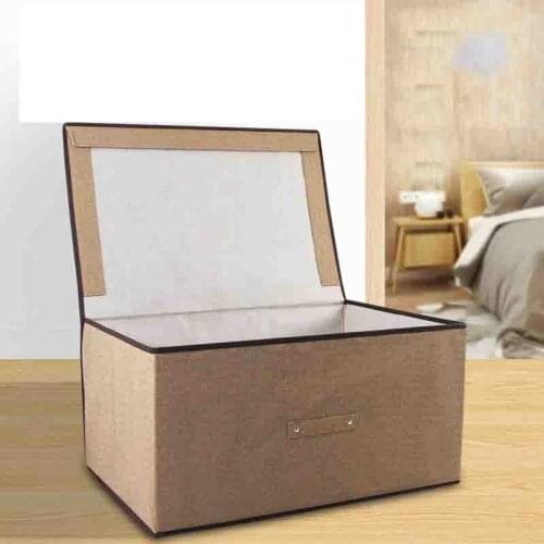 Foldable Nonwoven Square Clothes Storage Box Underwear Bra Socks Divider Case Desk Wardrobe Closet Toy Organizer organizador