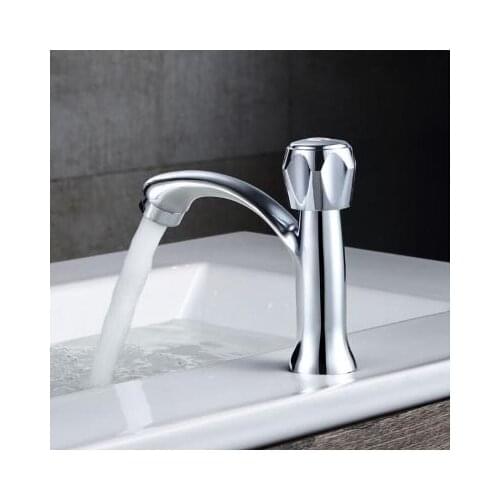 YOOAP Bathroom Faucet Zinc Alloy Basin Faucet Deck Mounted Sink Single Cold Single Handle Tap Corrosion Resistance Taps