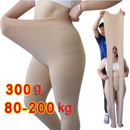 Super Plus Size Black 300g Thick Velvet Winter Warm Women Pantyhose Tights rajstopy Medias De Mujer Tights Collant Female 608