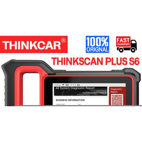 THINKCAR Thinkscan Plus S6 OBD2 Auto Diagnostic Tools 4 System Coder Read ABS SAS EPB ETS TPMS Reset OBD 2 Automotive Scanner