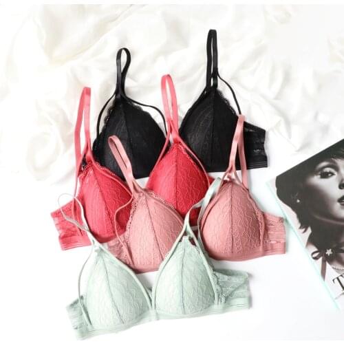 Womens Underwear Bra Without Bones Bra Without Frame Tube Top Underwire Lace Bra Sexy Lingerie Bralette Underwear Push Up Bra