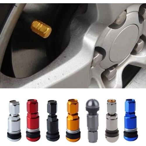 4 Pcs Universal Car Tubeless Aluminum Alloy Air Bicycle Tire Valves Stems A0NE