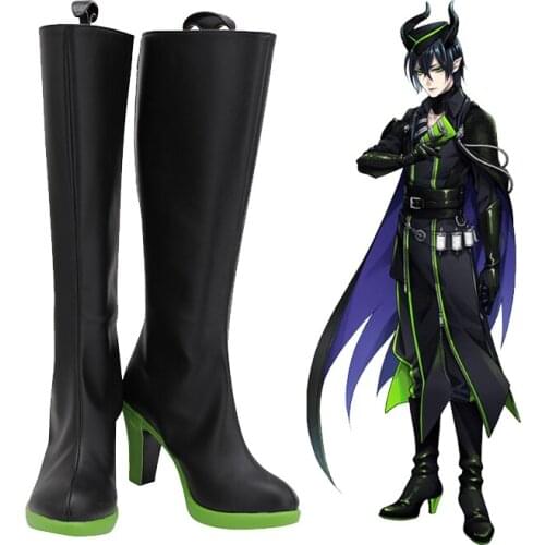 Twisted Wonderland SILVER Malleus LILIA Cosplay Boots PU Leather Shoes Halloween Carnival Cosplay Prop