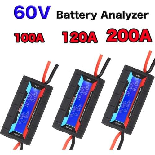 DC 60V 100A Battery Voltage Balance High Precision Watt Meter Power Analyzer Checker Balancer RC Spare Parts with Backlight