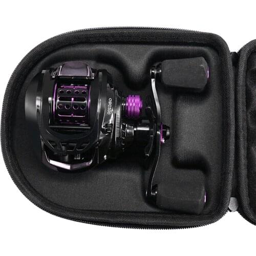 Fishing Reel Protective Case Water Resistant Hard EVA Box Pouch Built-in Anti-Pressure Sponge Baitcasting Wheel Bag Accessories