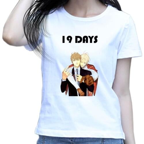 T Shirt Women Manga 19 Days Old Xian Anime 19 дней однажды Comic - Jian Yi Zhan Zheng Xi He Tian Mo Guan Shan - Girls Streetwear