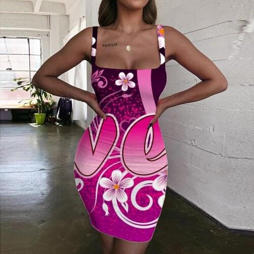 KYKU Love Dress Women Flower Vestido Sexy Romantic Halter Sleeveless Couples Ladies Dresses Womens Clothing Party Vintage