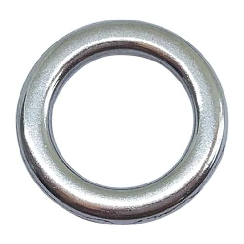 100-pieces Fishing Swivels Hook Solid Rings Round Rig Ring for Jig Lure Assist Hooks Carp Fishing Equipment