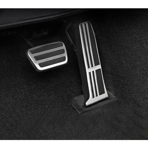 2pcs/set Car Foot Pedals Gas Brake Pad Cover Aluminum Alloy Accessories Parts Suitable For Toyota RAV4 2019