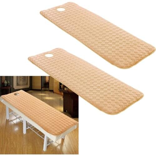 2x Non-slip Cosmetic Beauty Table Mattress Massage Bed Sheet Camel 75x190cm
