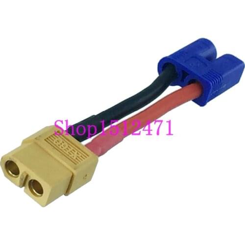 3pcs XT60 female To male EC3 Connector Power Charge Cable For RC Power Supply