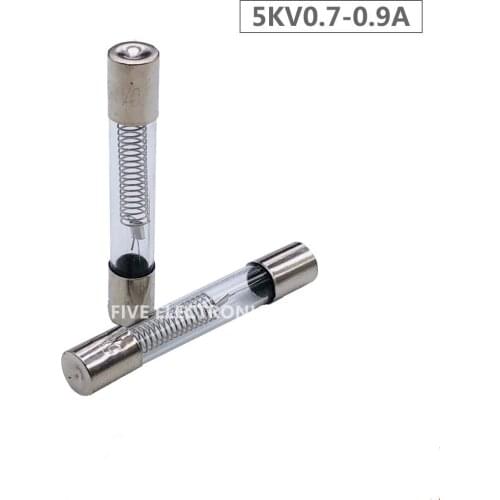 6x40mm Microwave Oven High Voltage Fuse 5KV/5000V 0.6A /0.65A/0.7A/0.75A/0.8A/0.85A/0.9A
