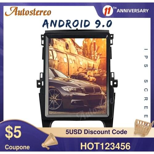 12.1 For Ford Ranger 2015-2020 Android 10 4+128 Vertical Screen Tesla Radio Car GPS Navigation Head Unit Multimedia Player Tape