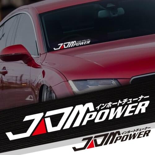 Noizzy JDM Power Car Stickers Auto Window Decals Vinyl Reflective for Honda Mitsubishi Toyota Subaru Suzuki Lexus Car Styling