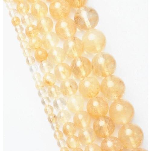 4 6 8 10 12mm Natural Tea Stone Spacer Loose Beads DIY For Bracelet Necklace Jewelry Making Round NEW Wholesale