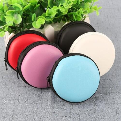 Earphone Holder Case Storage Bag Mini Zipper Hard Headphone Case Portable Earbuds Memory Card USB Cable Organizer Pouch Box 60XX