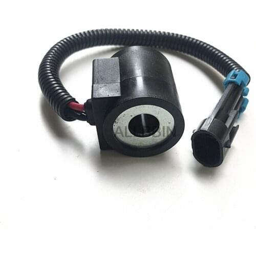 For sunward 50 60 Pilot solenoid valve 12v coil electromagnetic valve excavator accessories