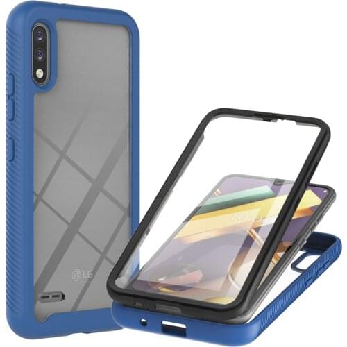 Dual Layer Full Body Rugged Case For LG K22 K22+ Cases Soft TPU Bumper Protective Cover For LG K22 Plus with Screen Protector