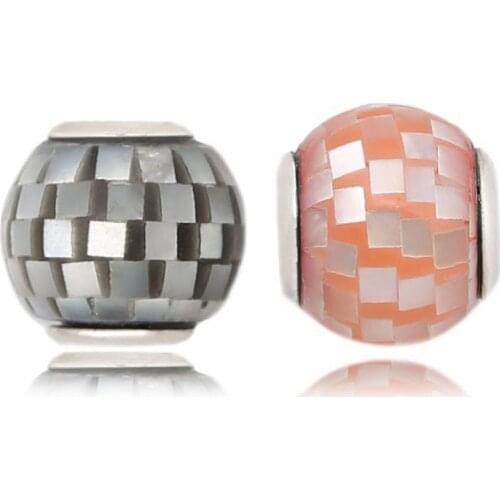 Essence Beads S925 Silver Ballance Mosaic Charm For Essence Bracelet Bangle Gift Small Hole