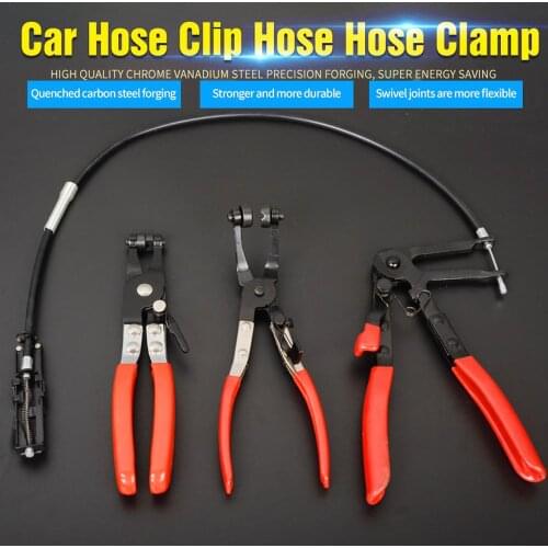 Red Black Manganese Steel Car Removal Tool Pipe Wrench Pipe Clamp Practical Durable Multi Function AUTO MECHANIC Snap Clamp