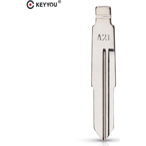 KEYYOU 84# Uncut Modified Flip Replacement Car Key Shell Blade For Chery A21 Flip Key No.84 Blank Car Key Blade