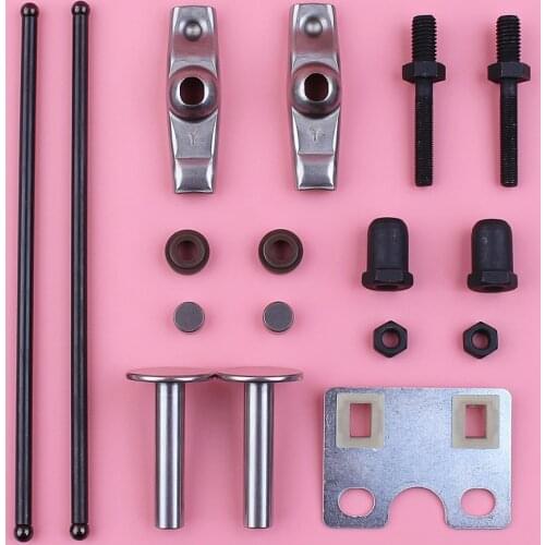 Valve Push Rod Guide Plate Rocker Arm Lifter Stem Seal Kit For Honda GX390 13HP GX 390 Engine Spare Part