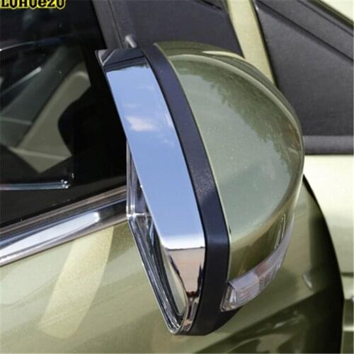 Luhuezu 2PCS Side Rear mirror Cover Shelter Rain For Ford Escape Kuga 2013 2014 2015 2016 2017 Accessories