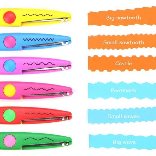 Handmade Materials Childrens Paper-Cut Diy Creative Photo Album Photo Pattern Shape Lace Scissors Safety Hand Cut