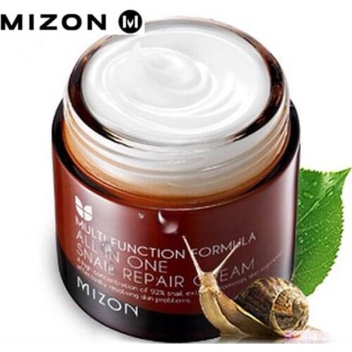 75G MIZON Multi Function All In One Snail Repair Cream Skin Care Moisturizing Anti Aging Wrinkle Facial Cream Korean Cosmetics