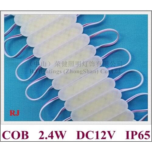 LED light module for sign injection COB background light module banner DC12V 2.4W 240lm 72mmX17mm IP65 aluminum PCB high lumen