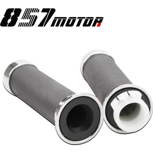 Motorcycle 7/8" 25mm Handle Grip Hand Grips Handlebar Grip Rubber Gel Sleeve for HONDA Steed400 Steed600 VLX Steed 400 600