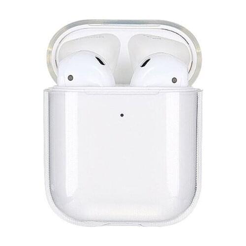 Soft TPU Transparent Cover Earphone Protective Case Clear Skin For AirPods 1 2